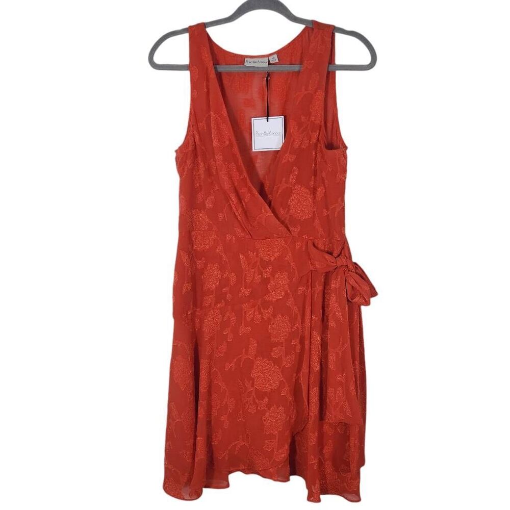 Premier Amour Tomato Red Sleeveless Mini Dress Size 10 NWT Party Dress